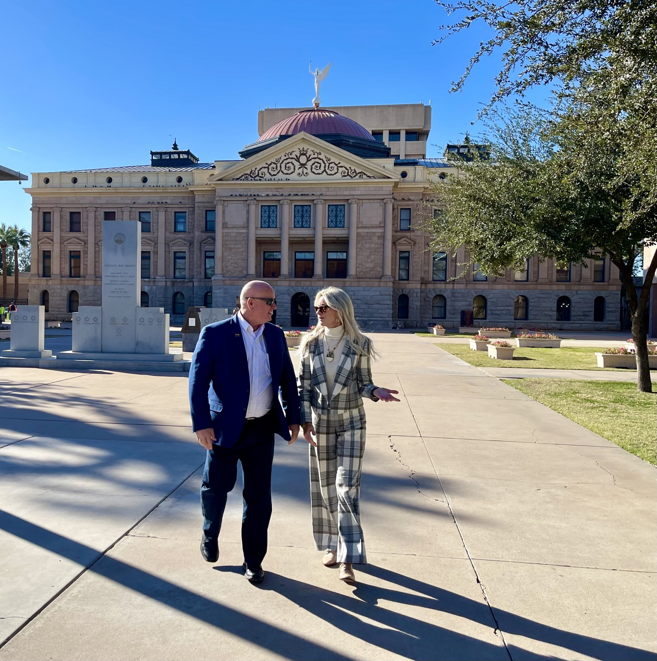 This picture shows or Principal at the State Capitol.